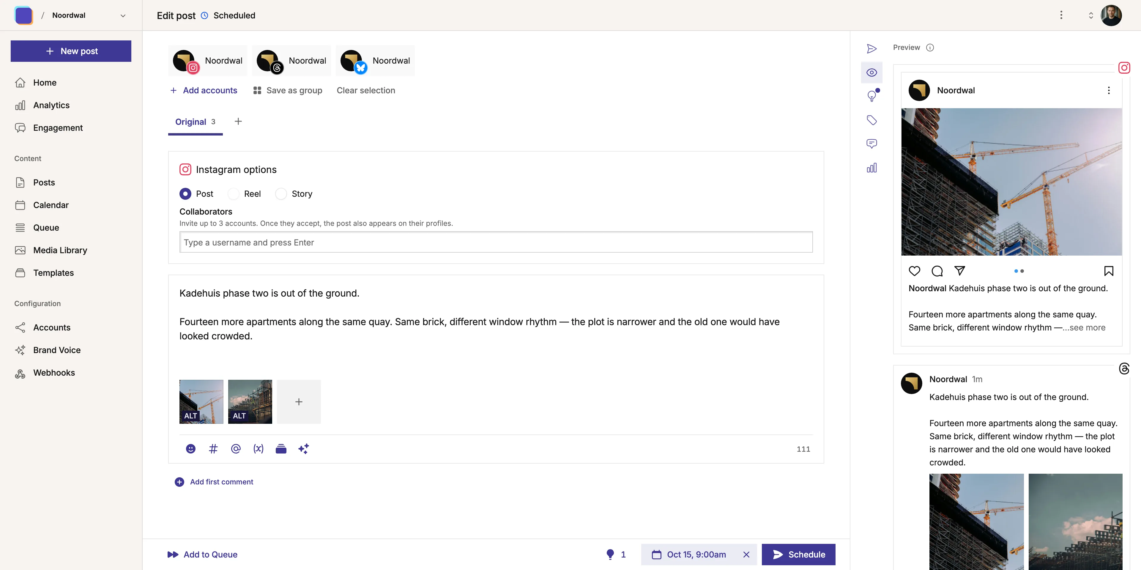 Mixpost Dashboard presentation